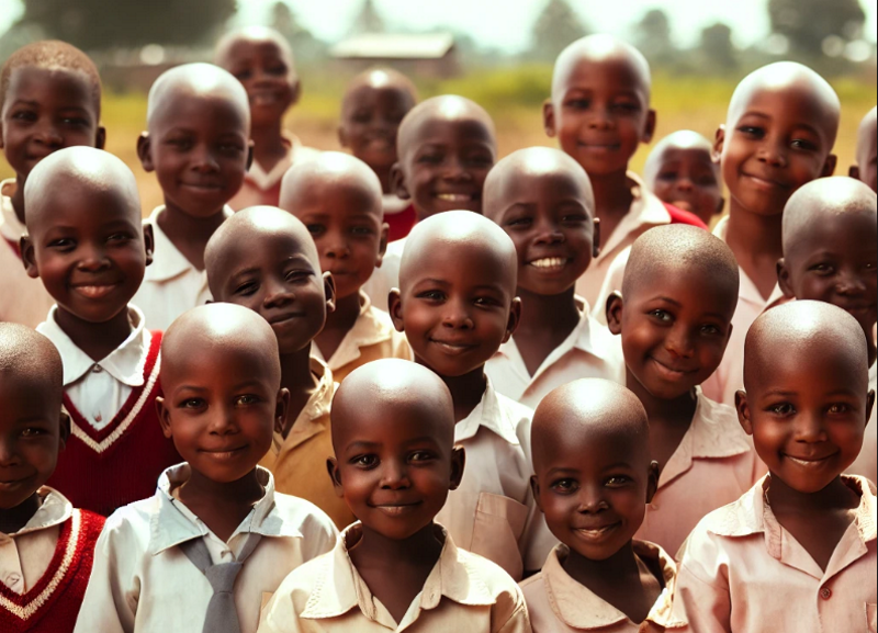 Cortar el pelo a los niños niños rapado